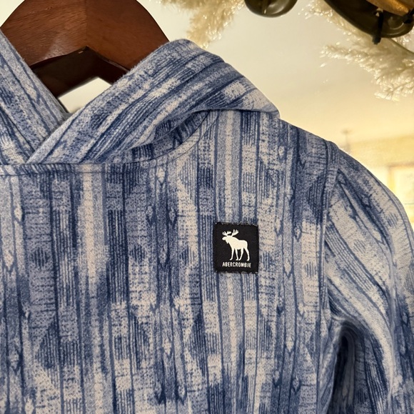 Abercrombie Kids Rustic Blue Warm Long Sleeve Sweatshirt Hoodie Pullover - Picture 3 of 9